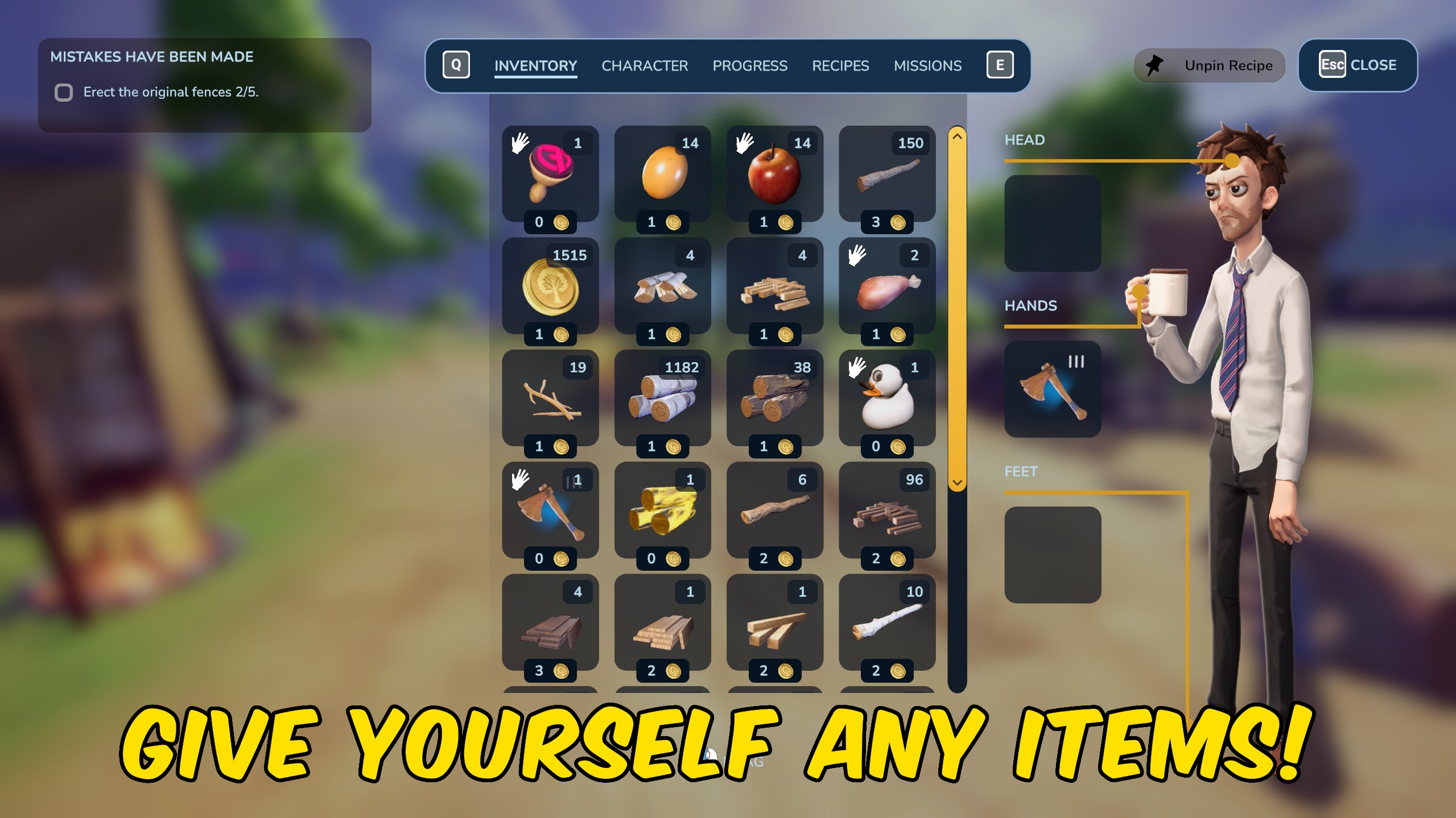 Resource & Item Manager